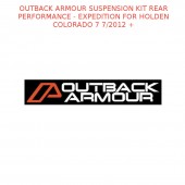 OUTBACK ARMOUR SUSPENSION KIT REAR EXPD FITS HOLDEN COLORADO 7 7/2012 +